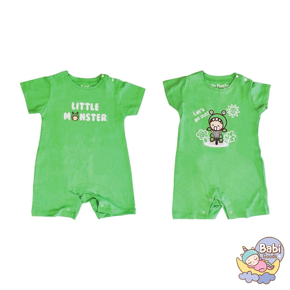 บอดี้สูท สีเขียว ลาย LM Little Monster