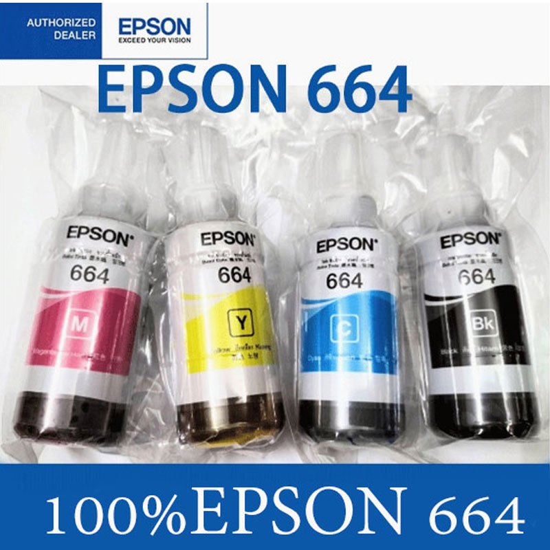 หมึก Epson 664 ใช้สำหรับเอปสันL-Series รุ่นL360/L220/L210/L120/L1300/L405