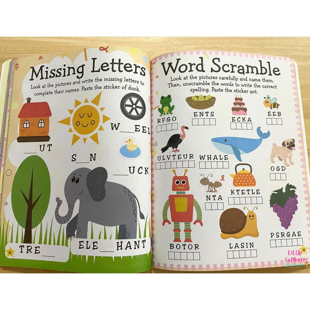 (Age4+) Writing Activity Book for kids with Stickers (Learn Everyday) หนังสือกิจกรรมเสริมพัฒนาการสำหรับเด็ก สมุดกิจกรรม ราคา ถูกที่สุด ดีลบีเคเค แกลเลอรีภาพที่ 6