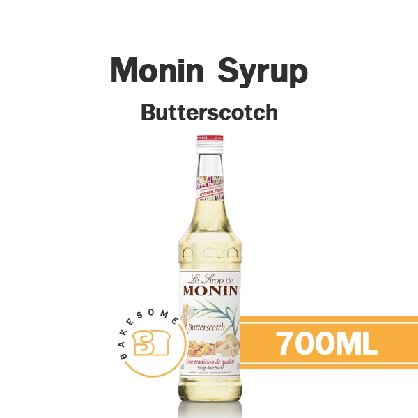 Monin Syrup Butterscotch Butter Scotch โมนิน ไซรัป บัตเตอร์สก๊อต บัตเตอร์สก็อต โมแนง ไซรัป น้ำเชื่อม โมนิน 700ML