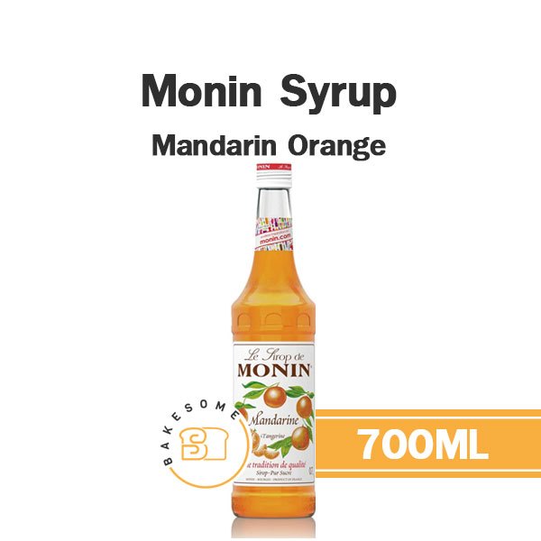 Monin Syrup Mandarin Orange Monin Syrup Tangerine โมนิน ไซรัป ส้ม ส้มแมนดาริน โมแนง ไซรัป น้ำเชื่อม โมนิน 700ML