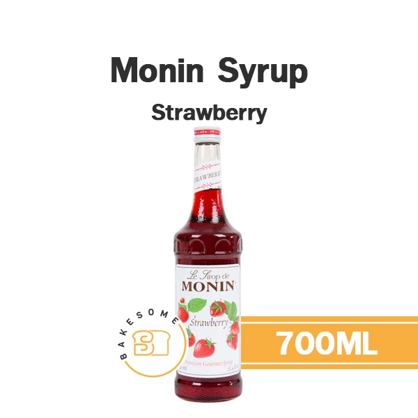 Monin Syrup Strawberry โมนิน ไซรัป สตรอเบอร์รี่ โมแนง ไซรัป น้ำเชื่อม โมนิน 700ML