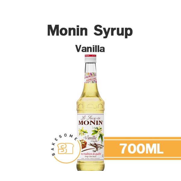 Monin Syrup Vanilla โมนิน ไซรัป วานิลลา วนิลา วานิลา โมแนง ไซรัป น้ำเชื่อม โมนิน 700ML