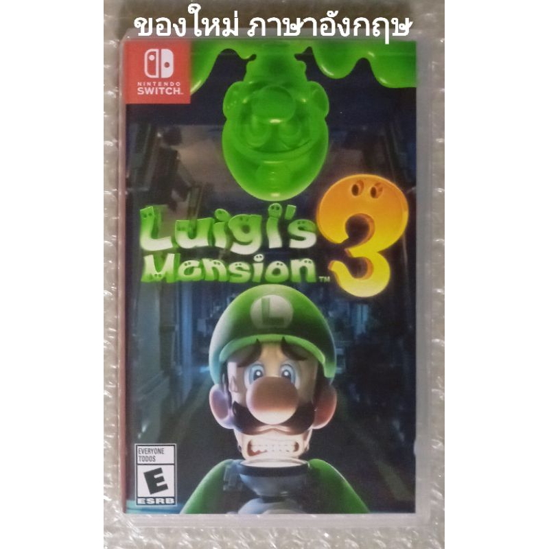 มือ1 Luigi's Mansion 3 ภาษาอังกฤษ NINTENDO SWITCH ลุยจิ มาริโอ้ Luigi Mario ผี Horror Luigi3 Mansion