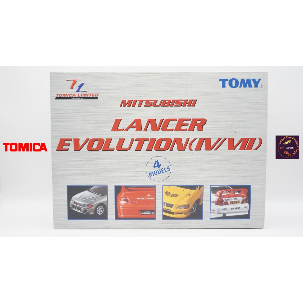 โมเดลรถเหล็กTomica (ของแท้) Tomica Limited MITSUBISHI LANCER EVOLUTION (IV/VII) 4Models