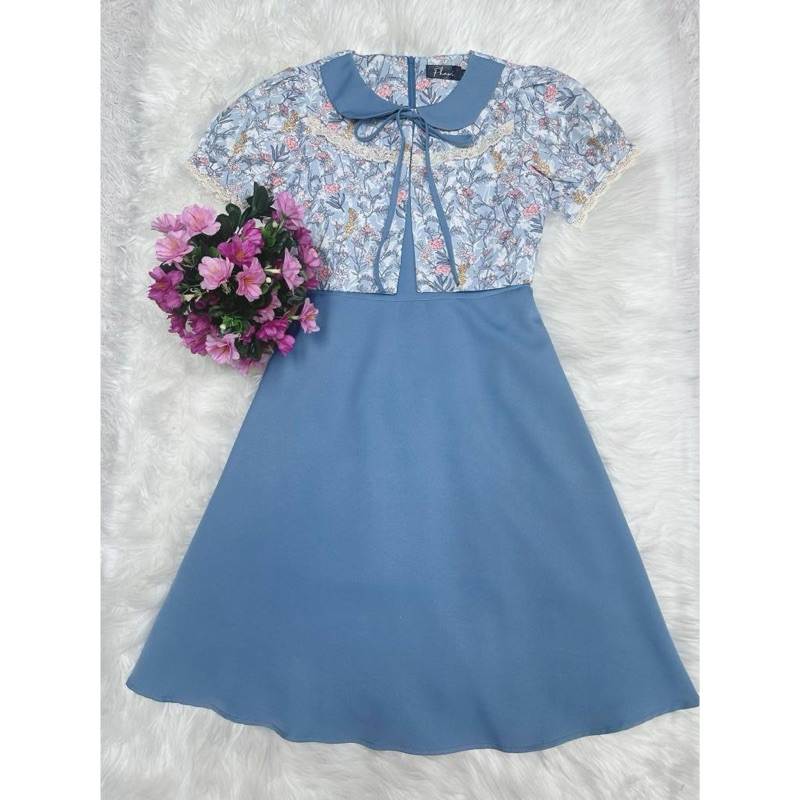 Phawi สีฟ้าคราม Size : M  🥣🌥️