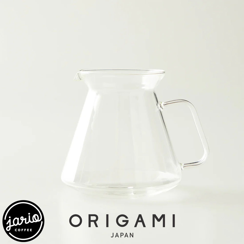 JARIO x ORIGAMI เหยือกเสิร์ฟกาแฟแก้ว (แท้จากญี่ปุ่น) ORIGAMI Glass Coffee Server