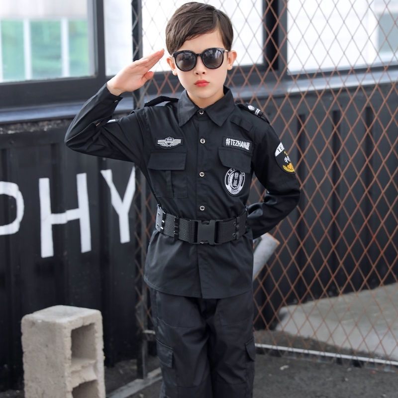 เครื่องแบบตำรวจเด็ก หน่วยรบพิเศษ หน่วยคอมมานโด ชุดอาชีพสำหรับเด็ก - รูปที่ 6