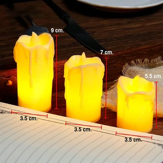 เทียน led candles เทียนใส่ถ่าน เทียนปลอม No. RP468 เทียนประดับ เทียนตกแต่ง เทียนสร้างบรรยากาศ เทียนอิเล็กทรอนิกส์ ตกแต่ง