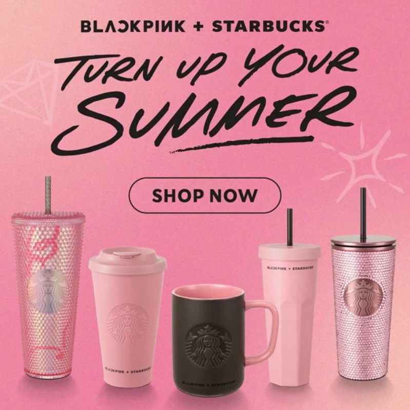 Starbucks x black pink sippy cup lisa full of diamonds – chuxinxiaopu
