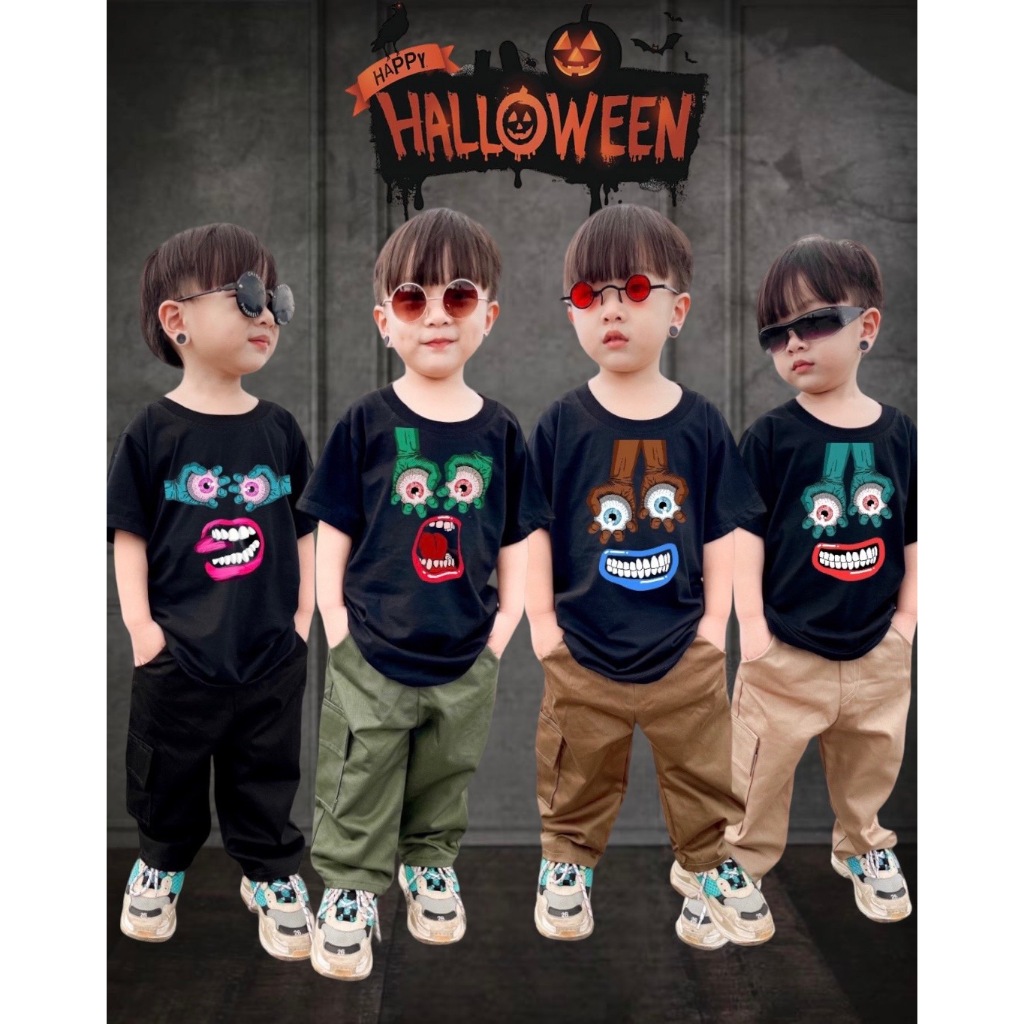 ชุดเซ็ทฮาโลวีนเด็ก ขายเสื้อเกงแยก พร้อมส่ง