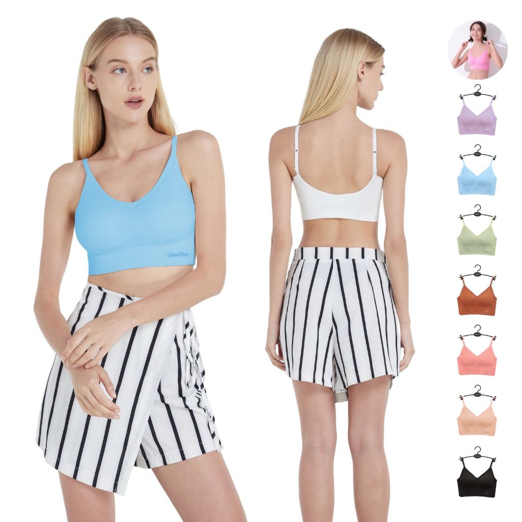 Cherilon Candy Bra เชอรีล่อน เสื้อใน ดันทรง บราไร้โครง แบบสวม เสื้อครอป สายเดี่ยว นุ่ม กระชับ ใส่สบาย ONIC-TBRA13