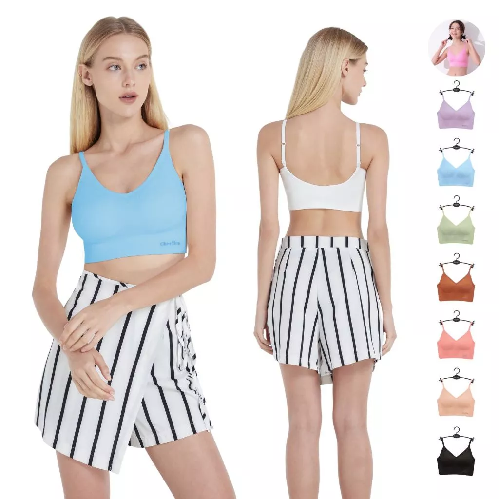Cherilon Candy Bra เชอรีล่อน เสื้อใน ดันทรง บราไร้โครง แบบสวม เสื้อครอป สายเดี่ยว นุ่ม กระชับ ใส่สบาย ONIC-TBRA13