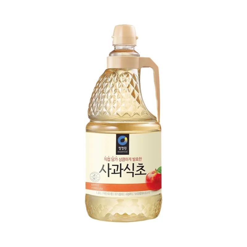 แอปเปิ้ลไซเดอร์ apple vinegar น้ำส้มสายชู หมักแอปเปิ้ล 1.8L แดซัง ซองจองวอน Chung Jung Won 청정원 사과식초
