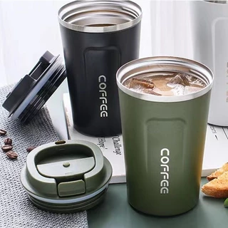 แก้วกาแฟ แก้วเก็บอุณหภูมิ แก้วน้ำเก็บความเย็น 2ขนาด 380ml. และ 510ml. ขนาดกำลังพอดี พกพาง่าย น้ำหนักเบาสีสวยทุกใบ
