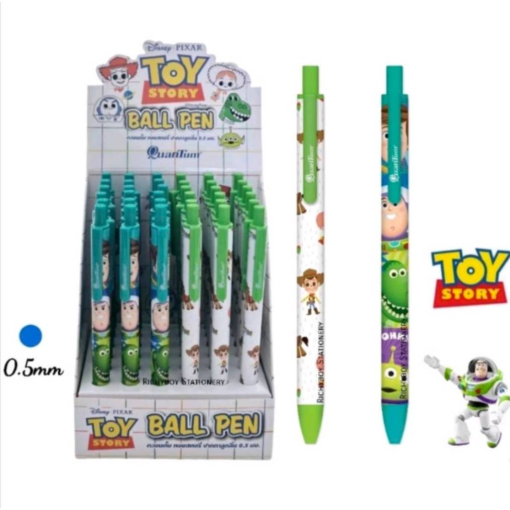 Quantum ปากกาลูกลื่น ลาย Toy Story ลิขสิทธิ์แท้ หมึกน้ำเงิน 0.5มม.