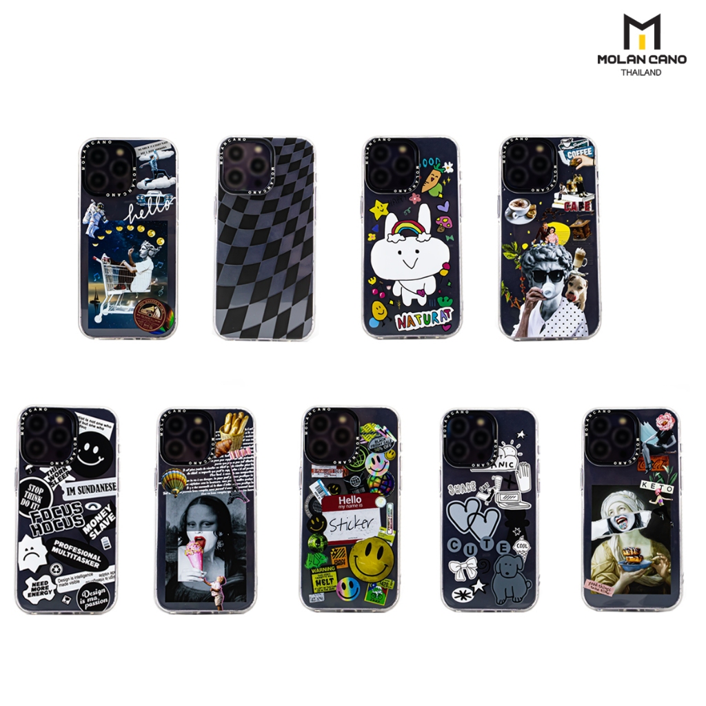 Molan Cano เคส รุ่น ip 15,15+,15 pro,15 pro max เคสสกรีนลาย collection jelly printing case