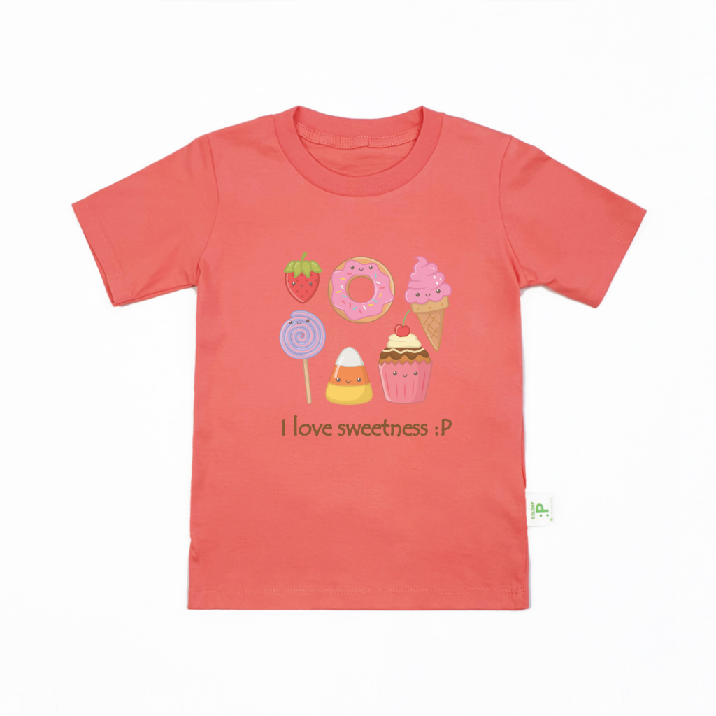 QolonP (:P) โคลอนพี เสื้อยืดเด็ก “คอกลม” ลายขนม คอตต้อน 100%#32 สีสวย เนื้อนุ่ม ใส่สบาย ราคา ถูกที่สุด ดีลบีเคเค แกลเลอรีภาพที่ 6