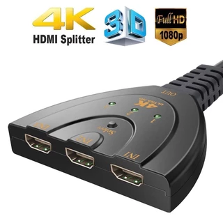 3 in 1 out HDMI Switch Hub Splitter ของแท้ รหัสC31 เพิ่มช่อง HDMI อุปกรณ์เพิ่มช่อง HDMI เครื่อง HDMI Switcher