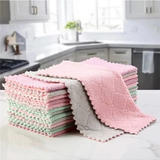 ผ้าเช็ดโ ต๊ะ เช็ดจาน แพ็ค10 20 ผืน 25x25 cm ส่งไว