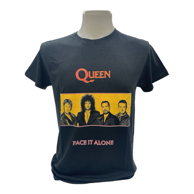 เสื้อวง Queen ลิขสิทธิ์แท้100% ลาย FACE IT ALONE PANEL