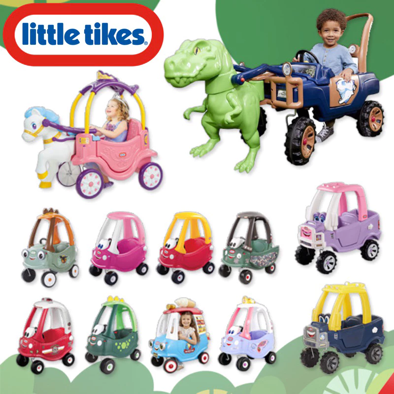 นำเข้า 🇺🇸💥ลิขสิทธิ์แท้100% รถขาไถเด็ก ยอดนิยม Little Tikes Cozy Coupe สีแดง,สีดำ,สีเขียว,สีชมพูเข้ม,สีม่วง