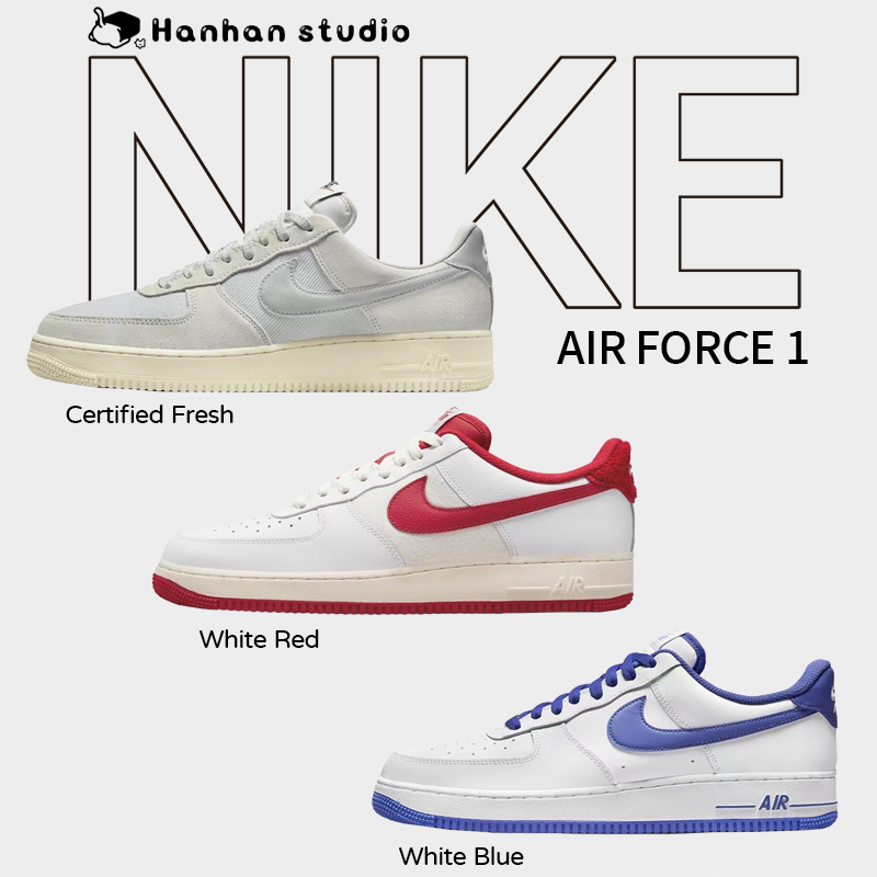 sneakers Nike Air Force 1 Low certified fresh white red white blue