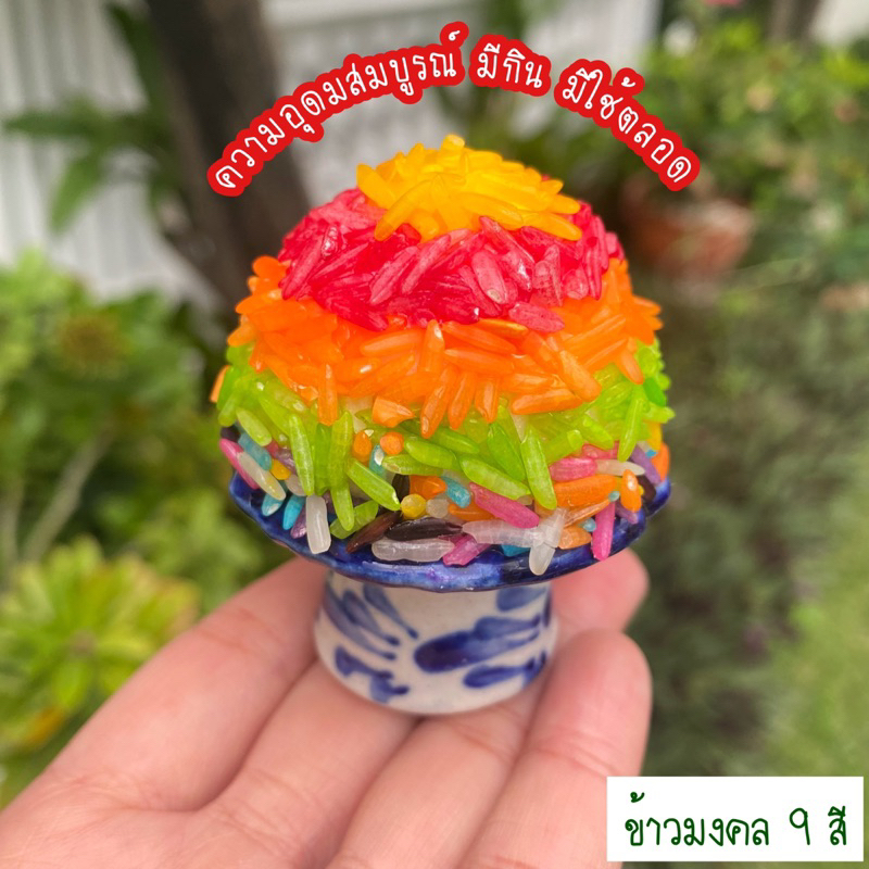 ชุดไหว้พระพิฆเนศ เทพฮินดู ข้าวมงคล 9 สี ธัญพืชมงคล 9 อย่าง รูปที่ 4
