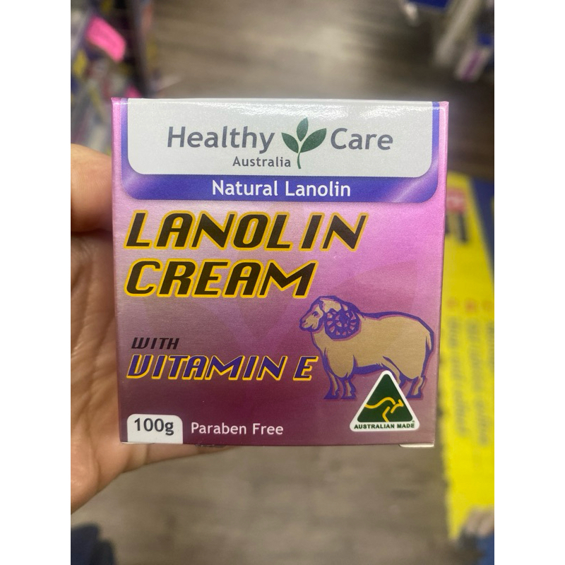 Healthy Care Natural Lanolin & Vitamin E Cream 100g