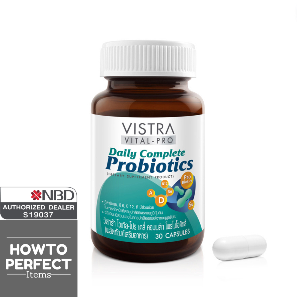VISTRA วิสทร้า Probiotics โพรไบโอติกส์ Vital-Pro Daily Complete Probiotic