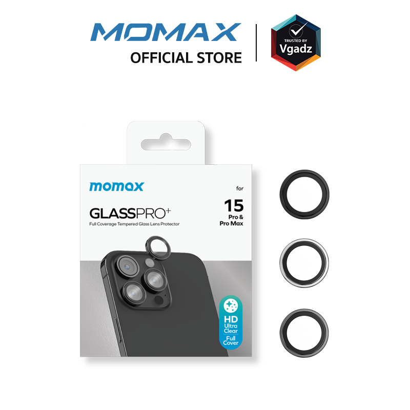 Momax รุ่น GlassPro+ AR Lens Protector - กระจกนิรภัยเลนส์กล้องสำหรับ iPhone 15 / 15 Plus / 15 Pro / 15 Pro Max