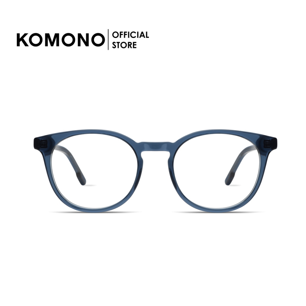 KOMONO Huson Jale กรอบแว่นตา ทรงสี่เหลี่ยมผืนผ้า สีน้ำเงิน