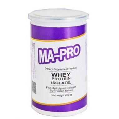 Mapro มาโปร ผลิตภัณฑ์เสริมอาหาร เวย์โปรตีน ไอโซเลท 400 g. **หมดอายุเดือน10ปี2025**