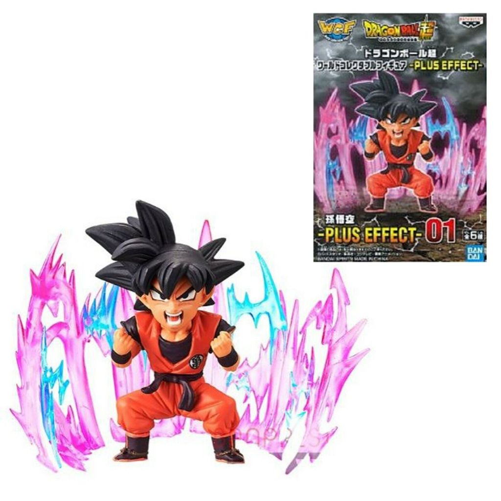 โมเดลมือ2🤩 wcf Goku ดราก้อนบอล🐉 (ของแท้100% แมวทอง JP) Dragon Ball Super WCF Plus Effect Mini Figure 01 Goku Kayoken