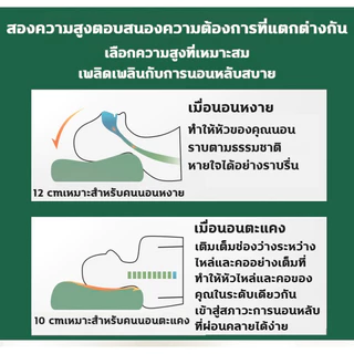 BONASหมอนยางพาราแท้ รุ่น เกรดพรีเมี่ยม ลดกรน แก้ปวดคอ จัดระเบียบกระดูกสันหลัง กันไรฝุ่น หมอนเพื่อสุขภาพ S/M/L
