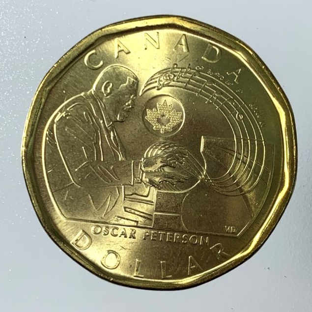 2022 Canada Oscar Peterson BU UNC 1$