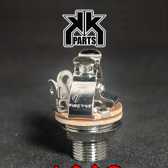 Pure Tone Guitar Bass Jack Mono Output 1/4 6.35 แจ็คสำหรับกีตาร์,เบส by KK Parts