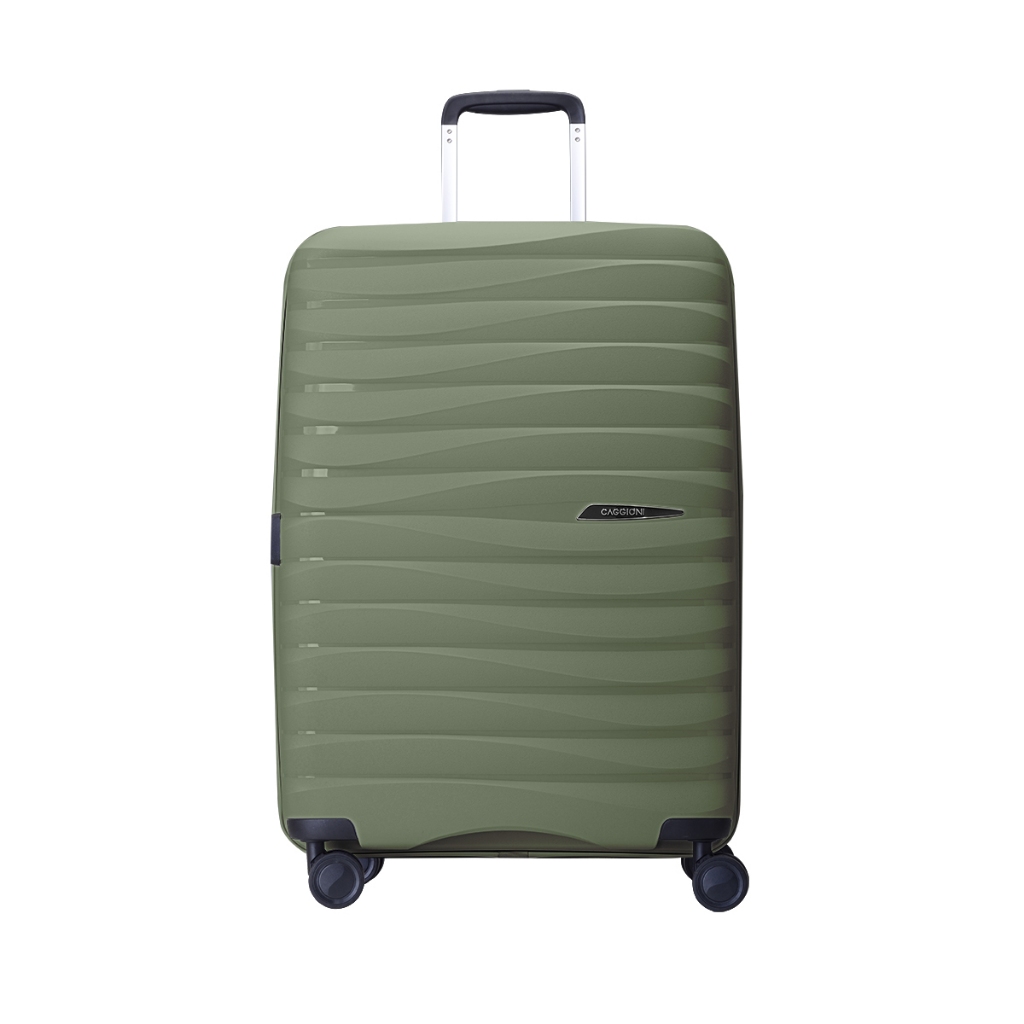Caggioni : กระเป๋าเดินทาง รุ่นเวฟ  (Wave : C23061) : สีเขียว