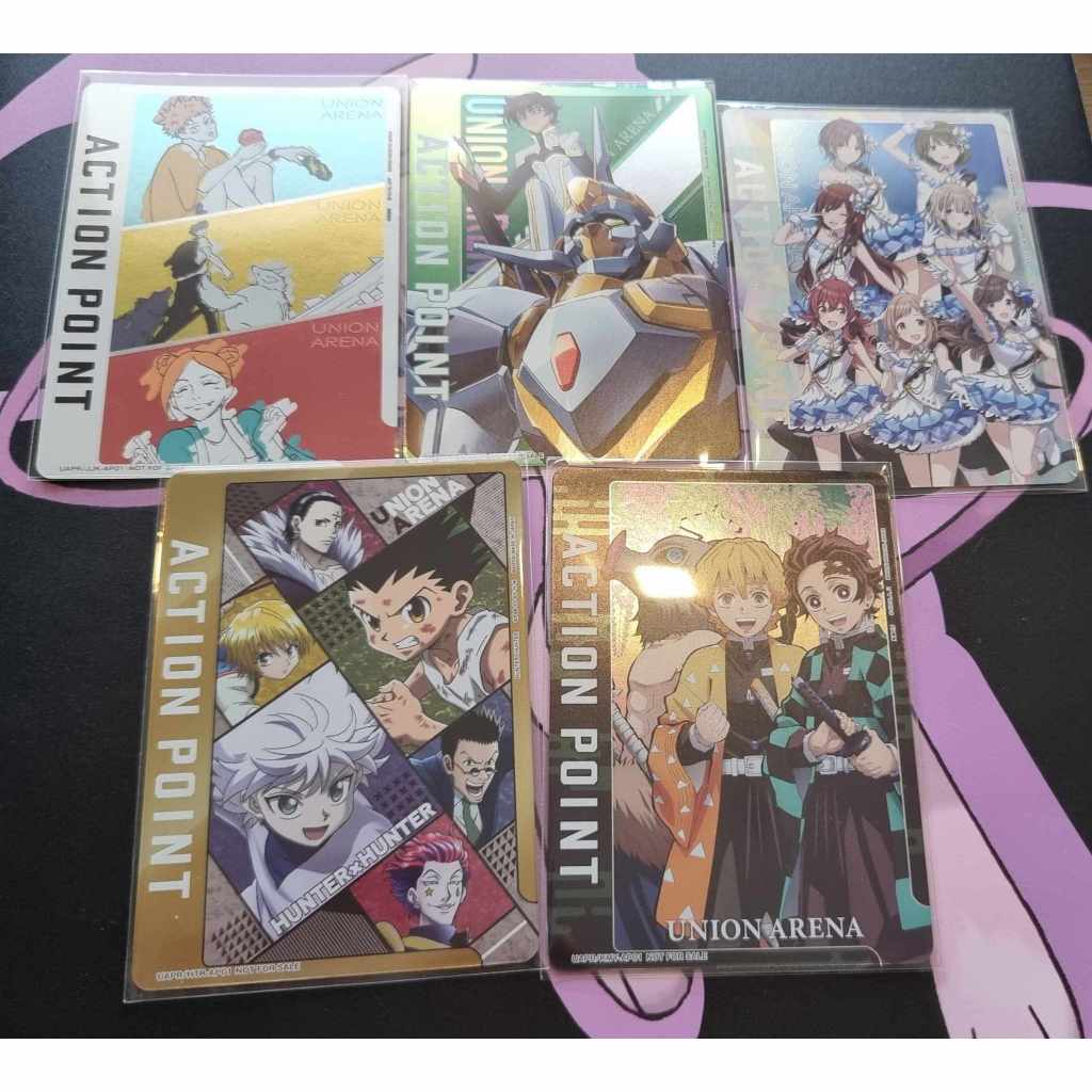 Action Point Card Ap Promo Union Arena ของแท้เลือกแบบ CODE GEASS, Hunter x Hunter, Jujutsu Kaisen, I
