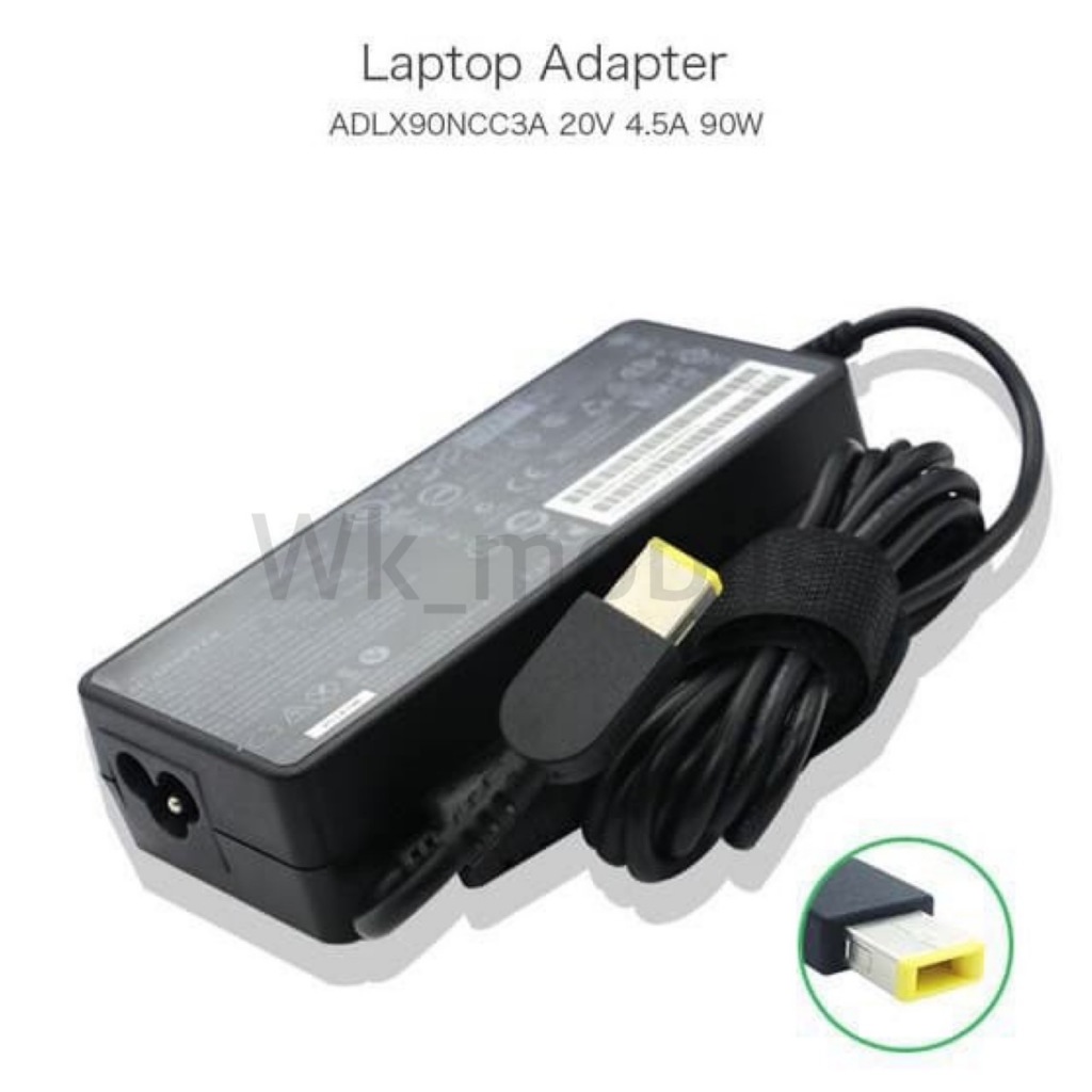 Lenovo ADAPTER NOTEBOOK 90W（อะแดปเตอร์ชาร์จสำหรับโน้ตบุ๊ค) LENOVO 20.0V-4.5A 90W (USB CONNECTOR)