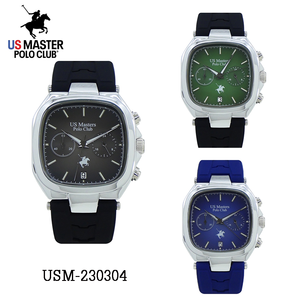 US Master Polo Club นาฬิกาข้อมือผู้ชาย สายยาง รุ่น USM-230304