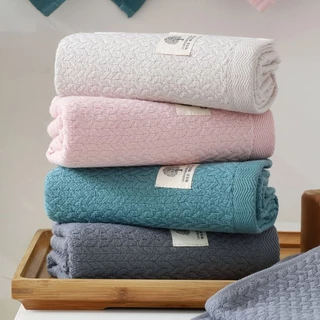 โปรแรง🔥งานโรงแรม ถุงซิปล็อค ผ้าเช็ดตัวคอตตอน เกรดพรีเมี่ยม ขนาด75*145cm. cotton100% หนานุ่ม ซับน้ำดีที่สุด