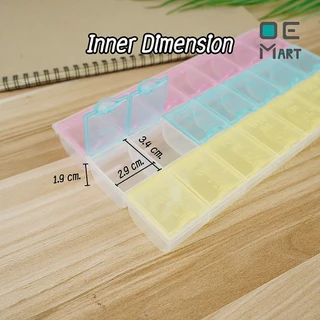 กล่องใส่ยารายสัปดาห์ 7 วัน 3 เวลา (21 ช่อง) พร้อมส่ง กล่องใส่ยา พลาสติก food grade ตลับยา OE Mart