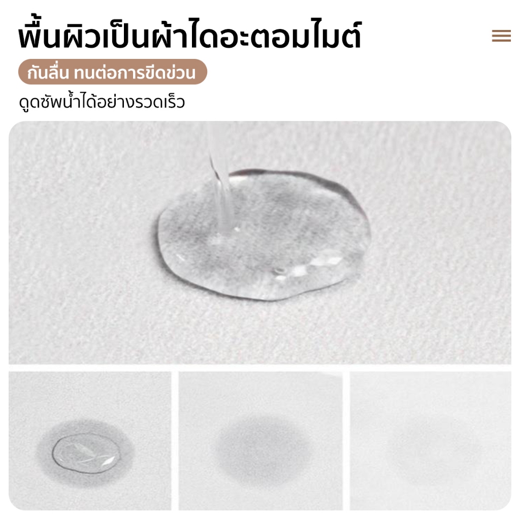 พรมห้องครัว รูปลายกลมสีขาวดำ สไตล์วิเทจ พรมทำจากวัสดุโคลนไดอะตอม ซึมซับน้ำดี กันลื่น สำหรับห้องครัว/ห้องน้ำ - รูปที่ 7