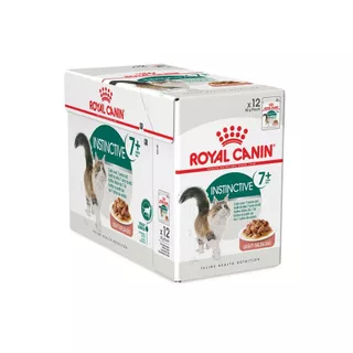 Royal Canin - Instinctive 7+ (Gravy) อาหารแมวเปียกในน้ำเกรวี่ สำหรับแมวสูงอายุ 7 ปีขึ้นไป 12 ซอง