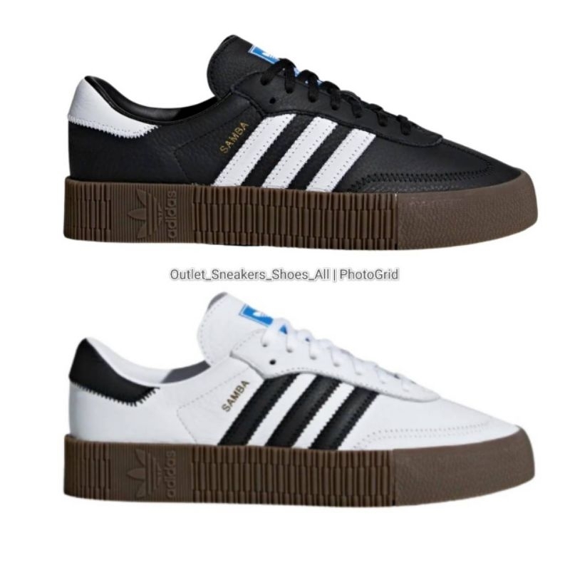 รองเท้า Adidas Sambarose Gum Black/White Unisex ใส่ได้ทั้ง ชาย หญิง [ ของแท้💯 พร้อมส่งฟรี ]