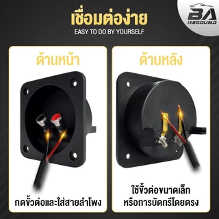 BA SOUND แท็บลำโพง 1ตัว/5ตัว TAB-03 แท็บตู้ลำโพง 80x80 เหมาะสำหรับตู้ลำโพงทุกแบบ 6นิ้ว ถึง 18นิ้ว แท็บลำโพงสปริงกดยึด