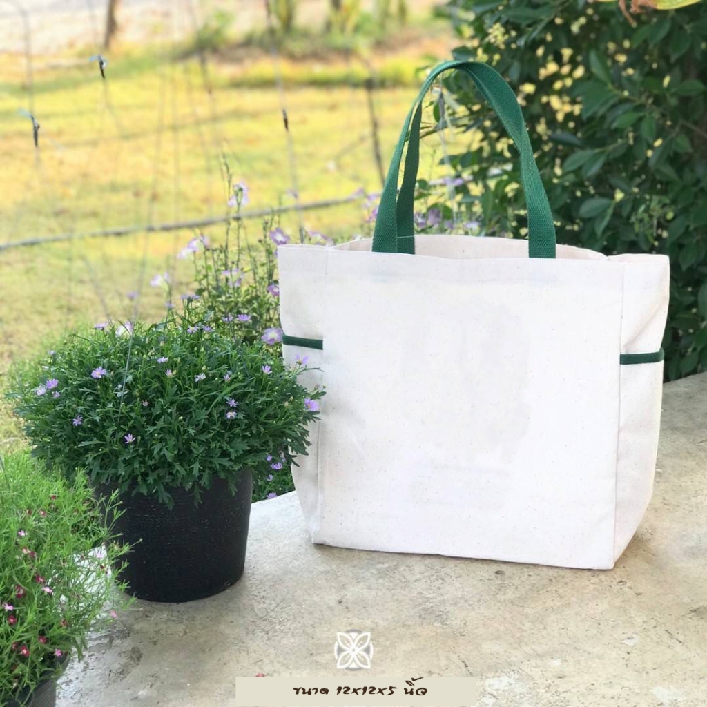 กระเป๋าผ้าสินค้าตัวอย่าง ไม่สกรีน ของ Bag For Earth