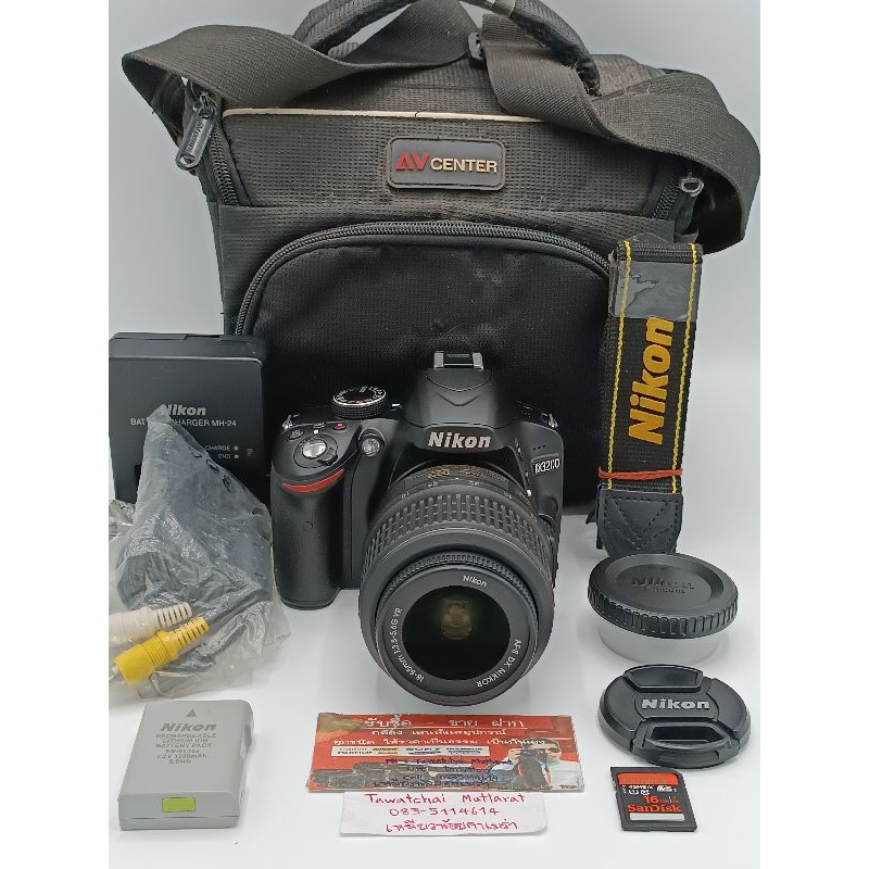กล้อง Nikon D3200+18-55 F3.5-5.6G VR กล้องมือสอง เลนส์มือสอง