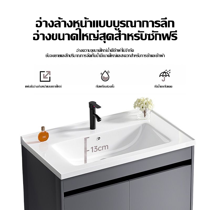 ตู้ห้องน้ํา ตู้ล้างหน้า ตู้อ่างล้างหน้า อ่างล้างหน้าเซรามิก ชุดอ่างล้างหน้า ตู้สูงจากพื้นจรดเพดาน ตู้อ่างล้างจาน - รูปที่ 5